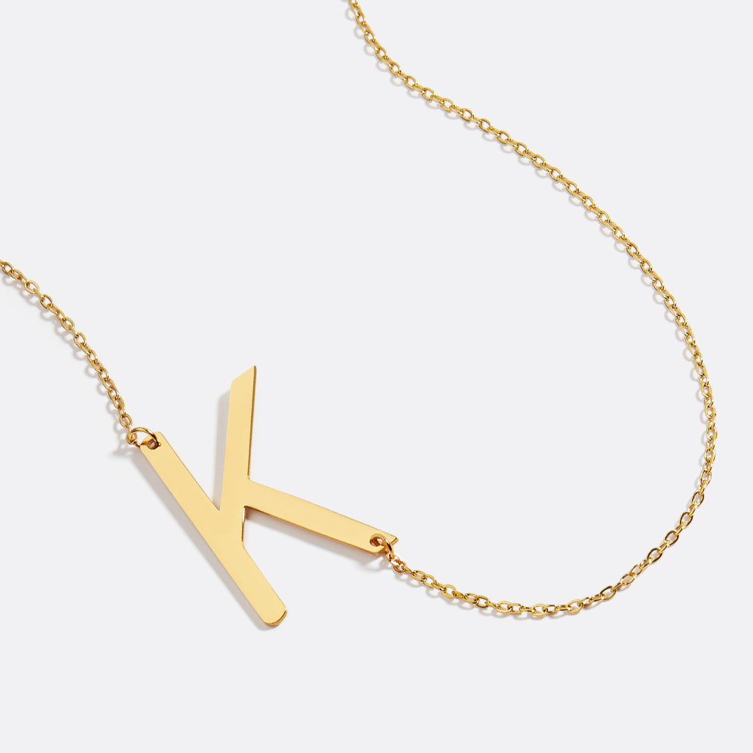 Mint & Lily Statement Initial Necklace