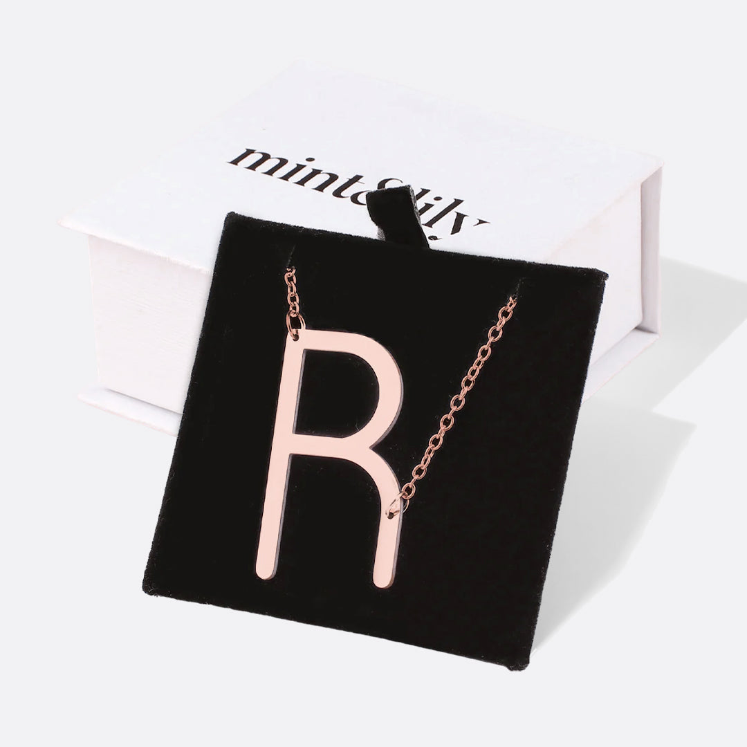 Mint & Lily Statement Initial Necklace