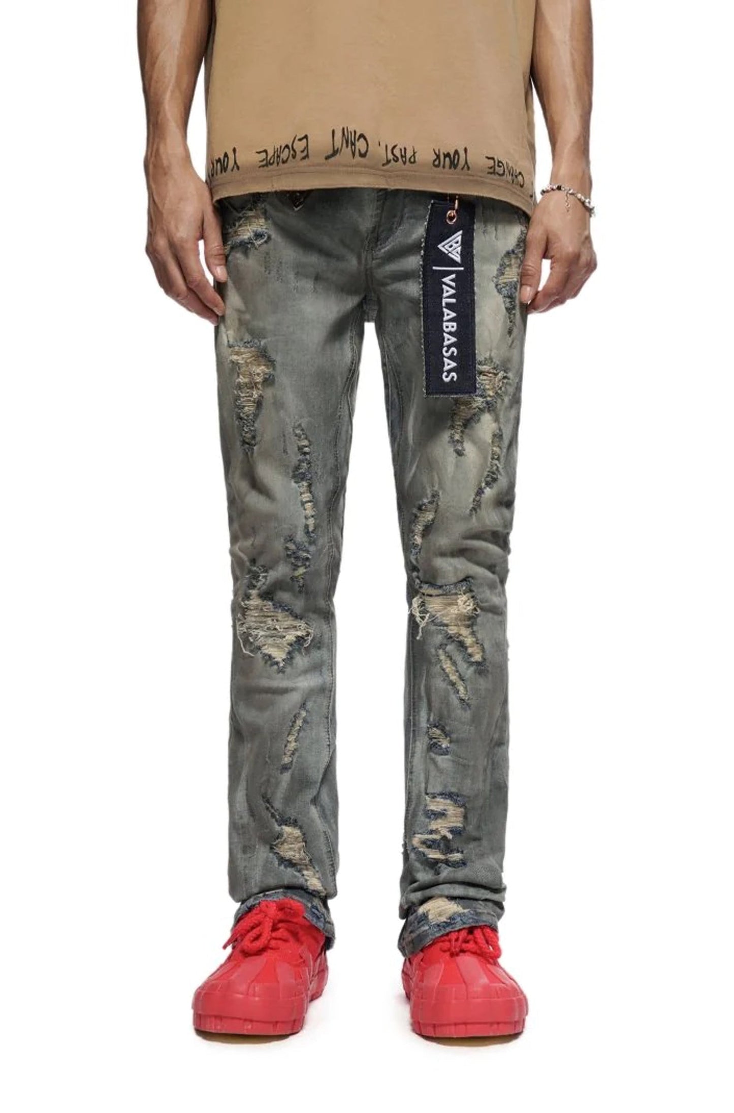 Valabasas Steeltoe Stacked Jean - Light Vintage Wash