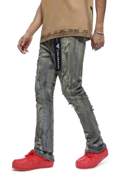 Valabasas Steeltoe Stacked Jean - Light Vintage Wash
