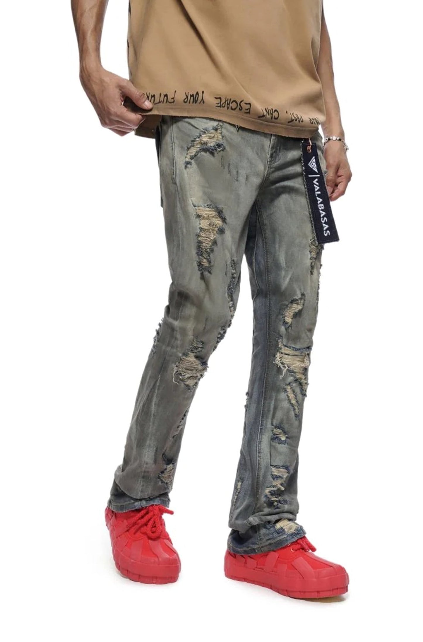 Valabasas Steeltoe Stacked Jean - Light Vintage Wash