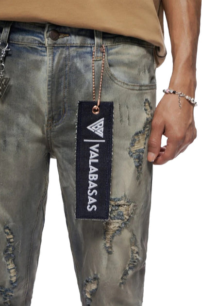 Valabasas Steeltoe Stacked Jean - Light Vintage Wash