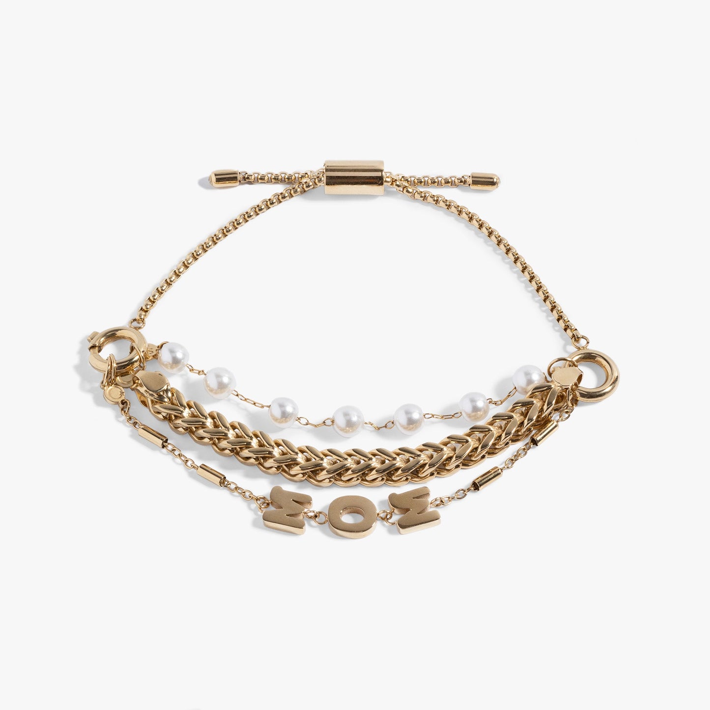 Mom Pearl Stranded™ Bracelet Set