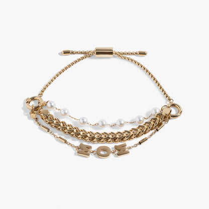 Mom Pearl Stranded™ Bracelet Set