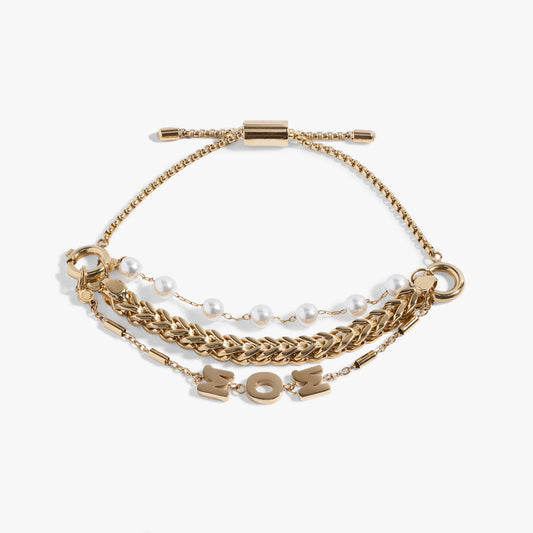 Mom Pearl Stranded™ Bracelet Set