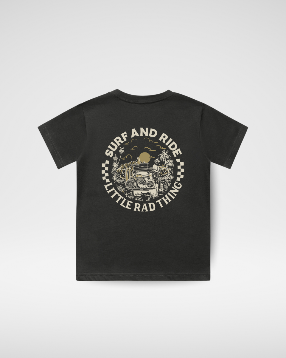 Surf N Ride Tee - Coal