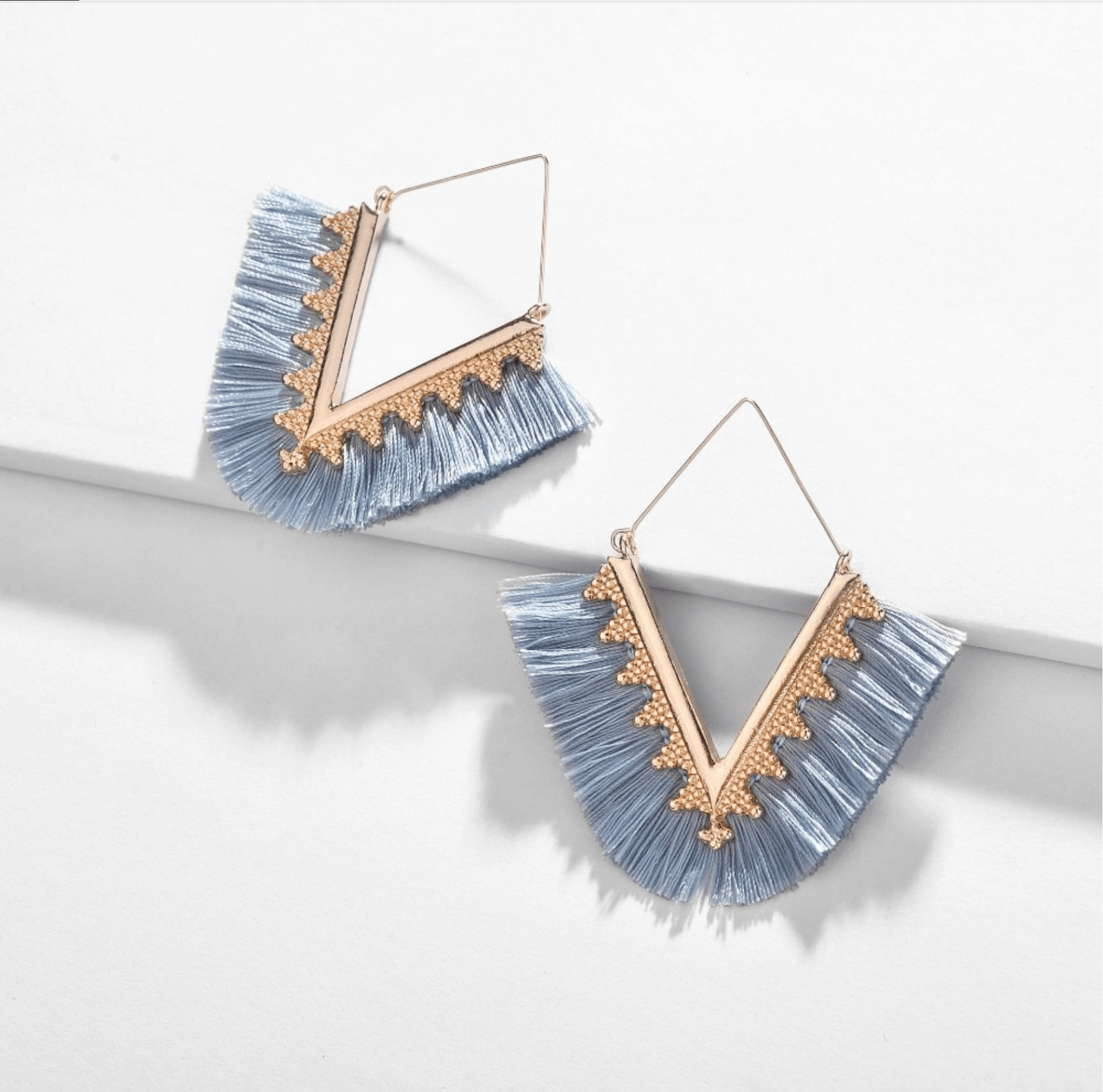 Dusty Blue / Gold-