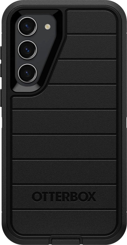 Otterbox Galaxy S23+ (Only) - Defender Series Case - Black, Rugged & Durable - with Port Protection - Case Only - Microbial Defense Protection - Non-Retail Packaging