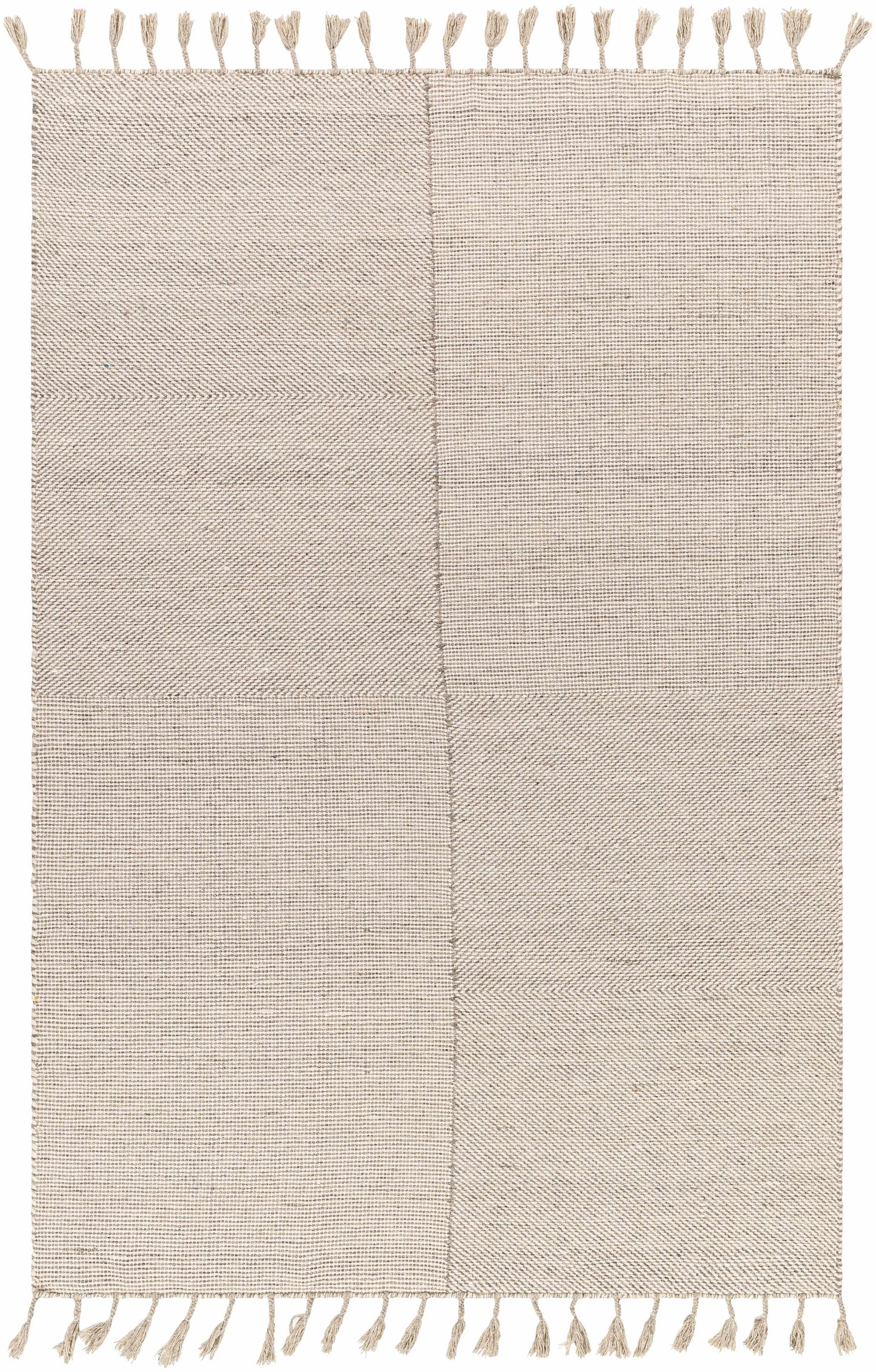 Abhay Beige Wool Area Rug