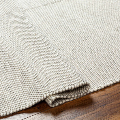 Abhay Beige Wool Area Rug