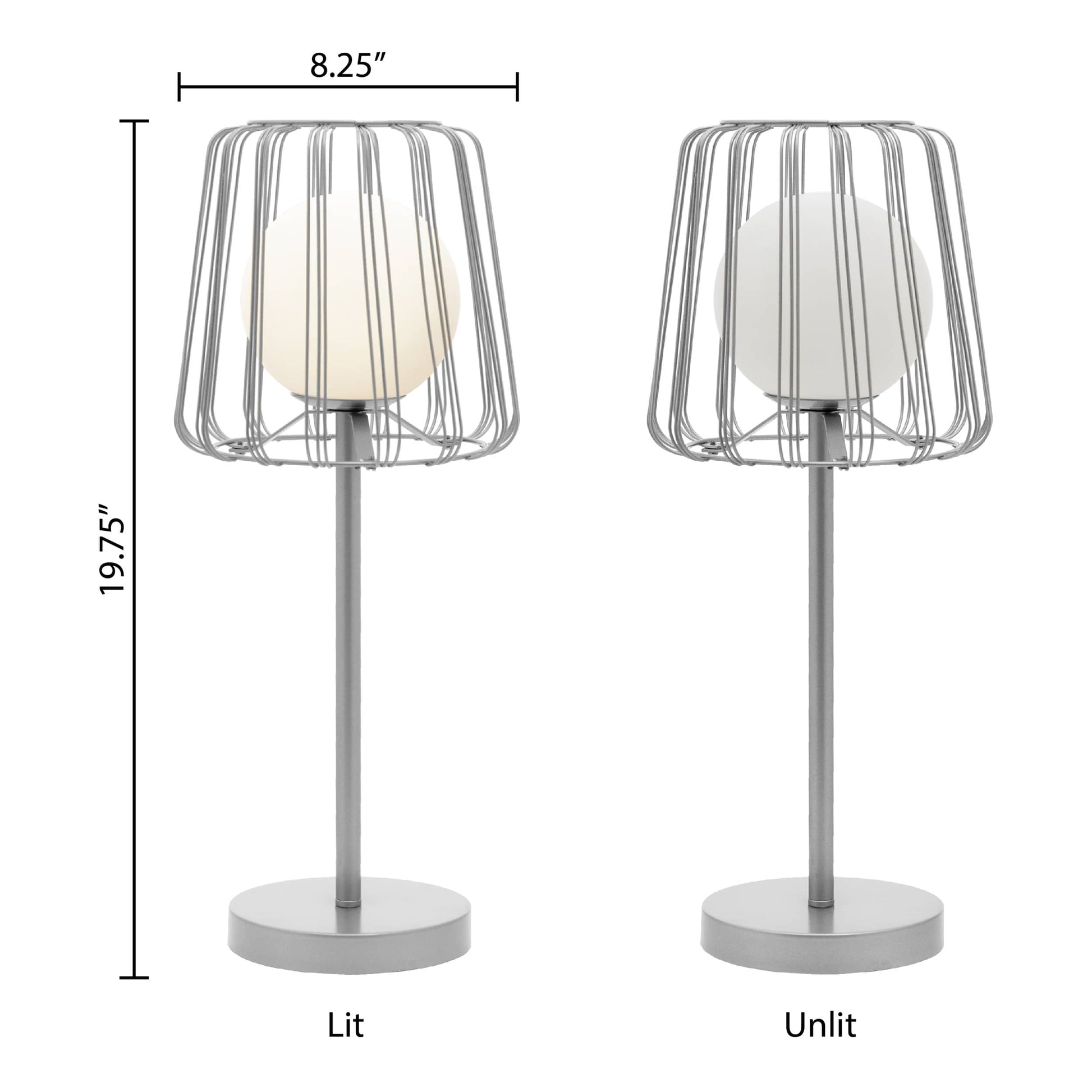 Silver/ White-