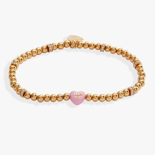Sweethearts® 'I Luv You' Stretch Bracelet