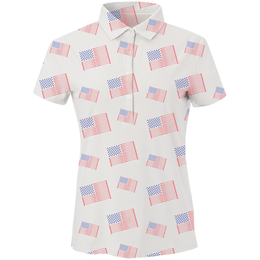 SwingJuice Golf Flag Women's Polo
