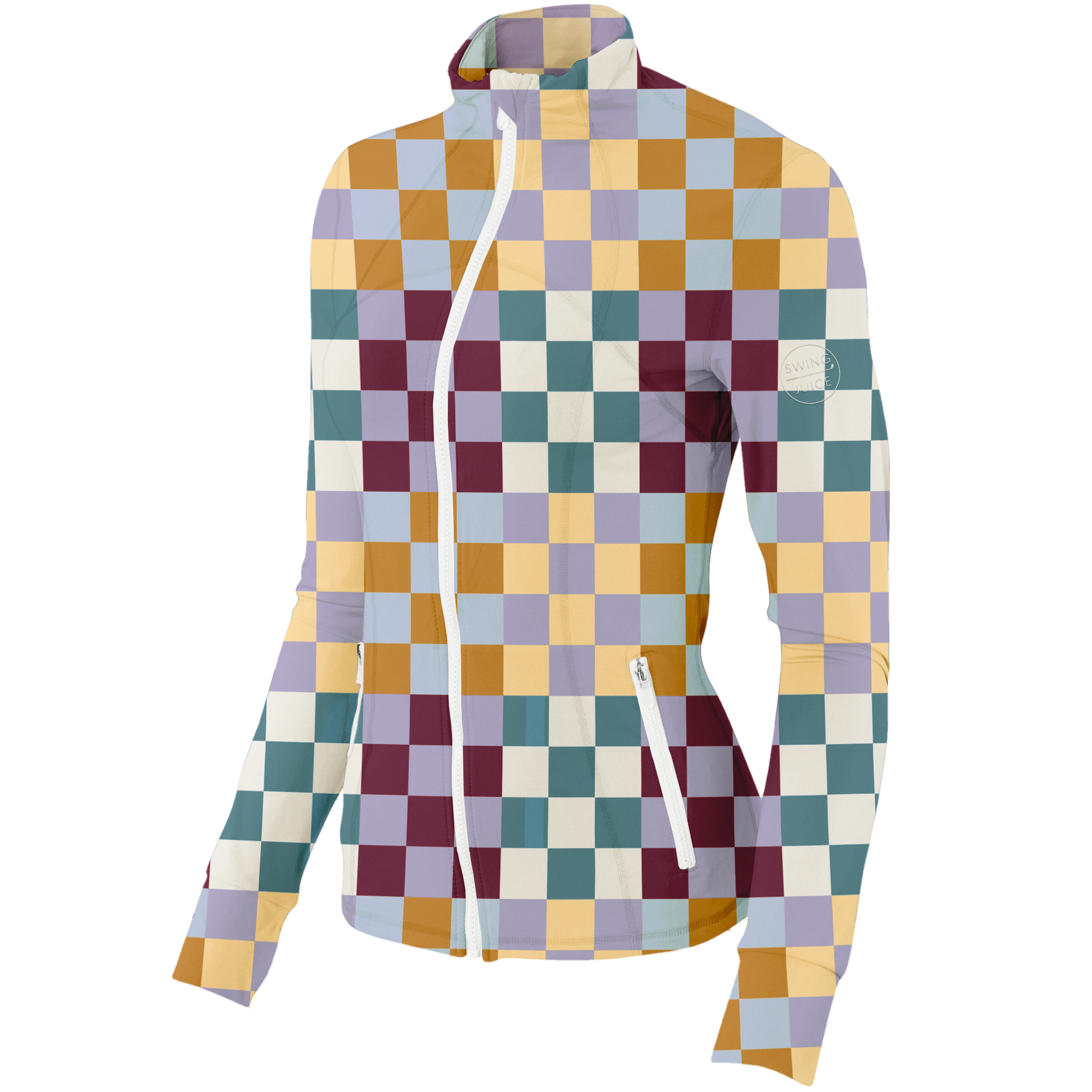 SwingJuice Golf Multi Checker Women's Full Zip – Zulily