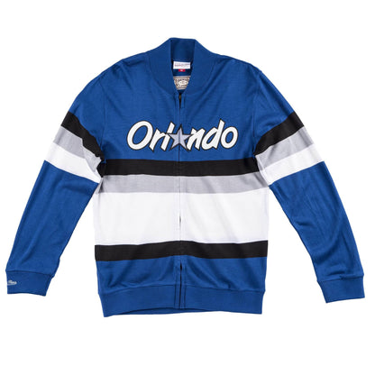 Mitchell & Ness Men's NBA Front Stripe Full Zip Sweater Orlando Magic