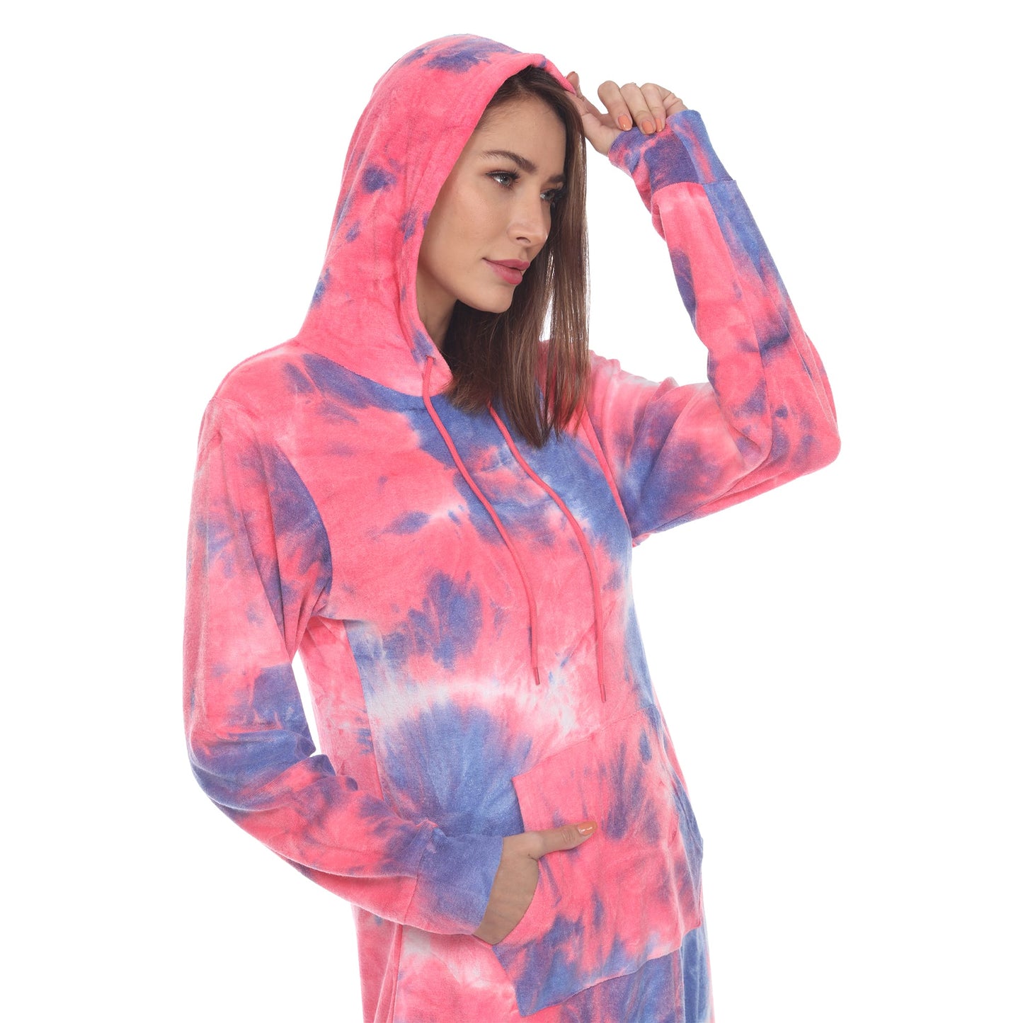 Pink Blue Tie Dye-