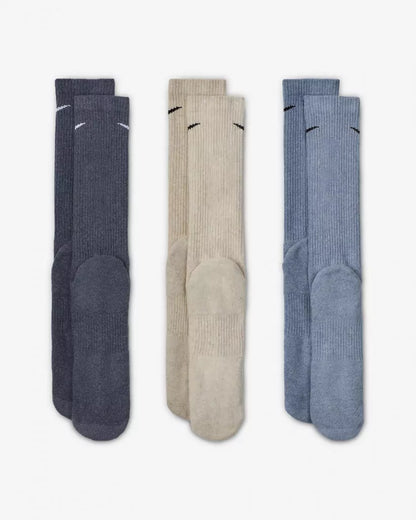 Nike Men's 3 Pack Dri-Fit Plus Crew Socks - SX6888-901