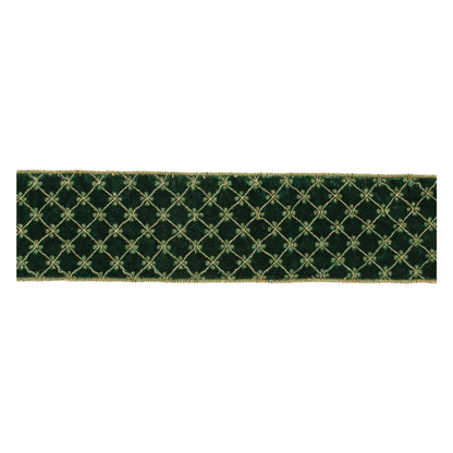 Melrose International Ornate Diamond Pattern Wired Ribbon (Set of 2)