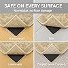 Casafoyer 12 Pcs Non Slip Rug Gripper/Rug Tape for Hardwood Floors – Stops Sliding & Curling – Double Sided Carpet Tape, Triangular Rug Pads – Floor Safe & Reusable Rug Anchors