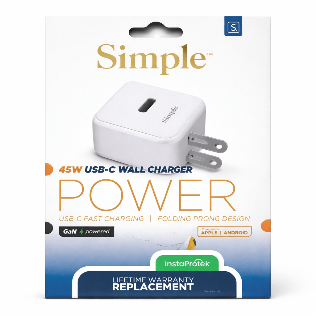 Simple 45w Usb-C Wall Charger