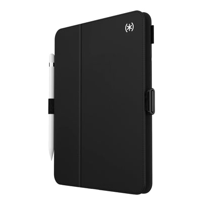 Speck Case for Ipad Pro 10th Generation 10.9 Inch - Drop & Camera Protection, Slim Multi Range Stand, Apple Pencil Holder - Black/Black/White