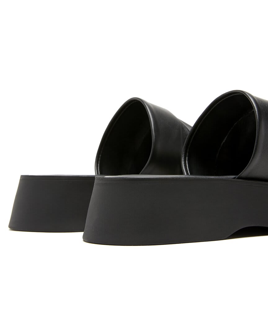 1 Black leather-