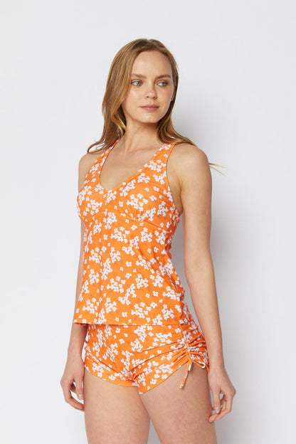 Marina West T7031 Tankini Set (Blossom Orange)