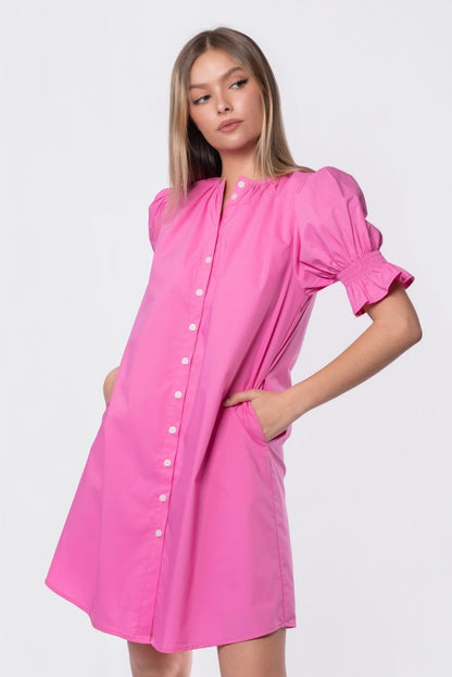 Taya Dress 37" (Pink)