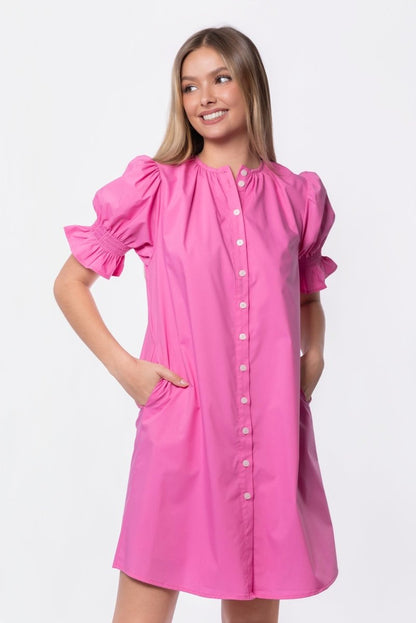 Taya Dress 37" (Pink)