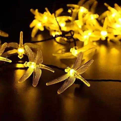 Vista Solar Powered DragonFly LED Light String - Multi Colors