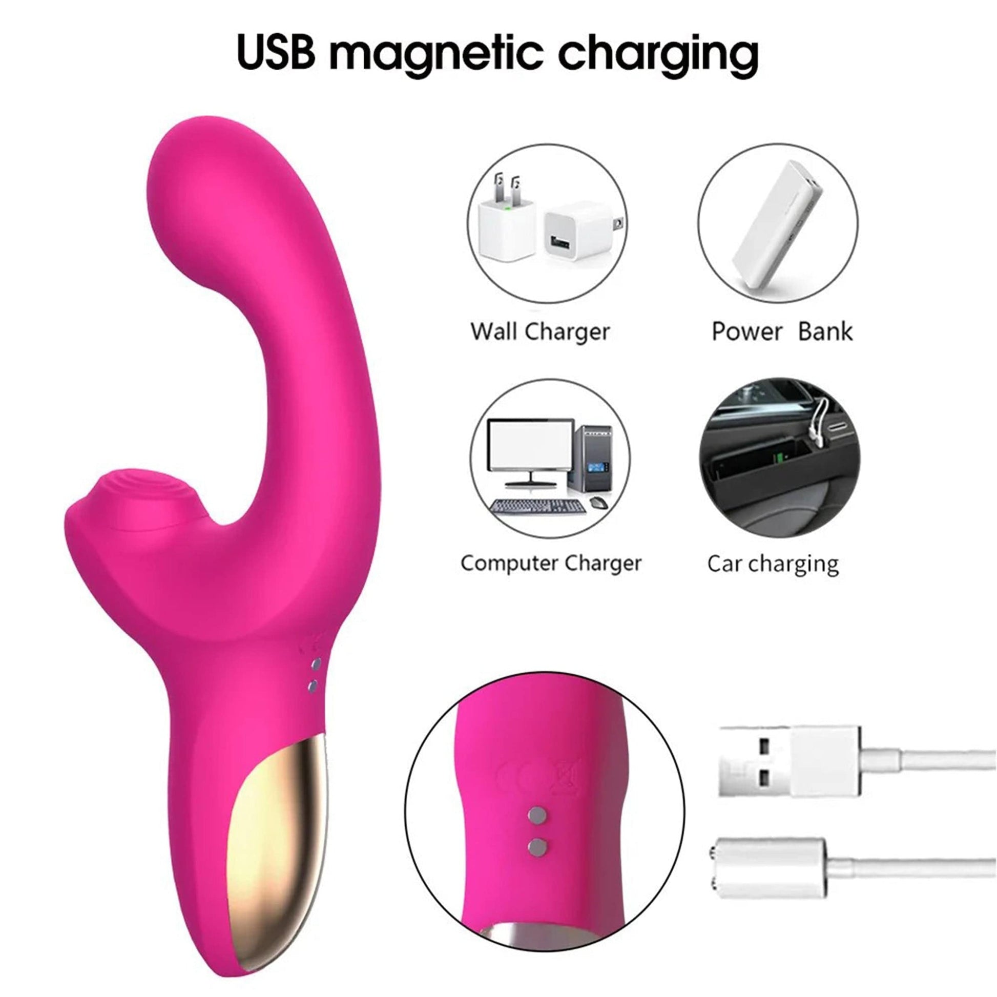Blissed Dual-Action Clitoral Suction & G-Spot Vibrator – Double Stimul –  Zulily