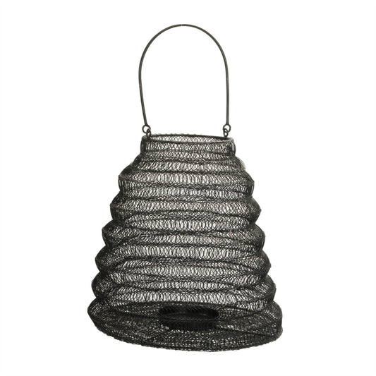 Melrose International Hanging Mesh Iron Candle Lantern 11"H
