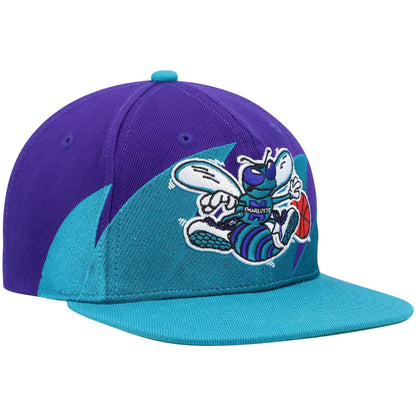 Mitchell & Ness Men's NBA Charlotte Hornets Sharktooth Snapback