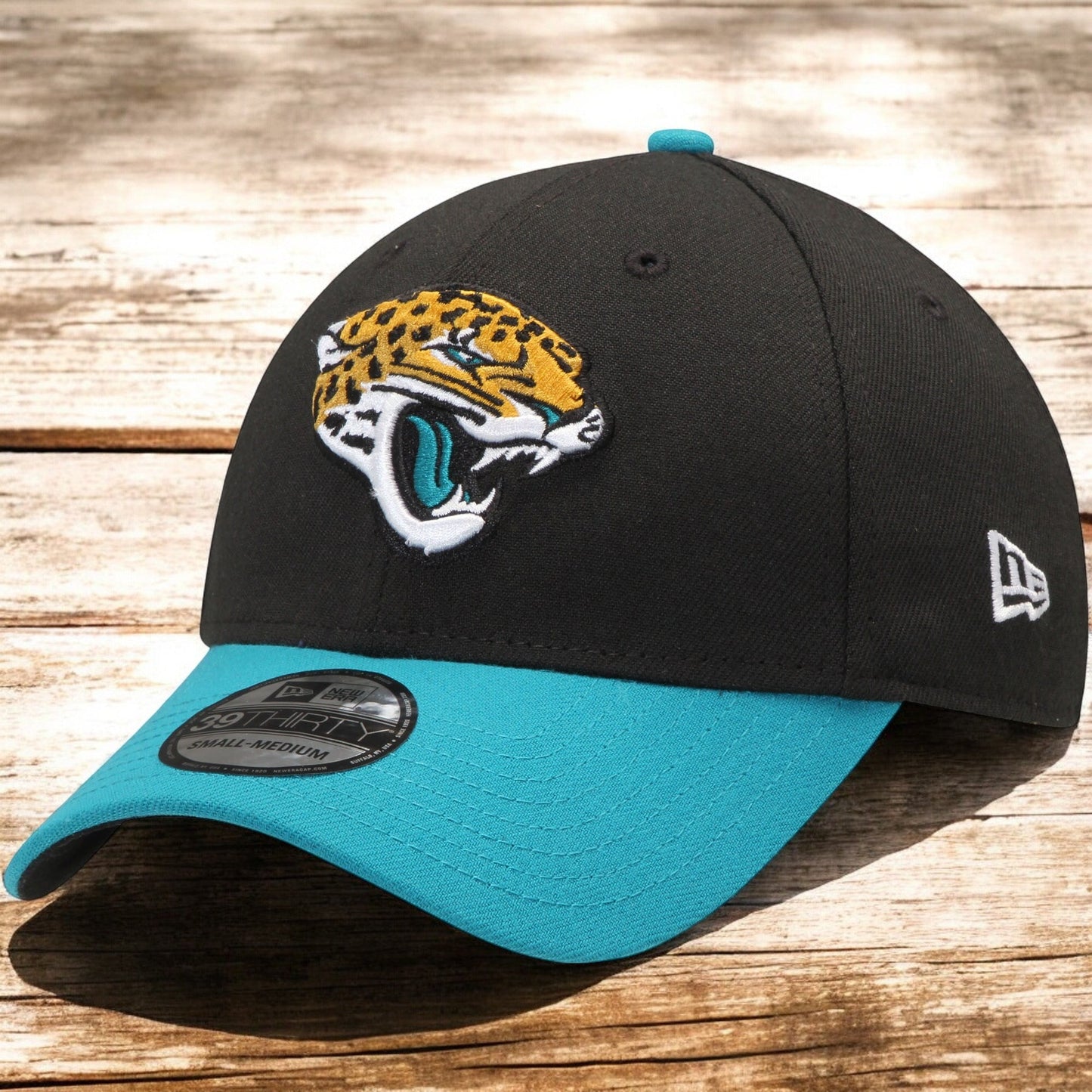 New Era Men's NFL Jacksonville Jaguars 3930 Stretch Fit Black/Teal