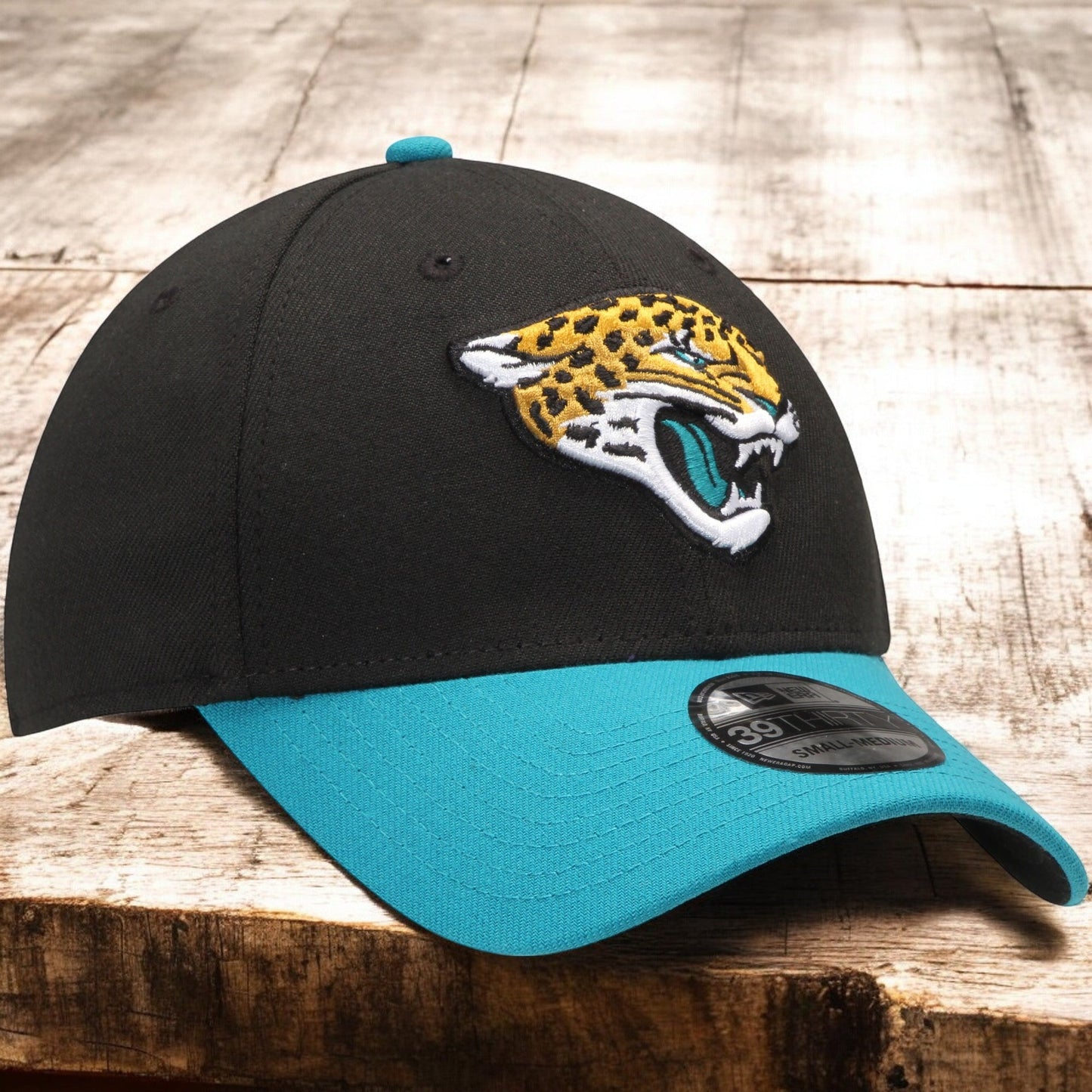 New Era Men's NFL Jacksonville Jaguars 3930 Stretch Fit Black/Teal