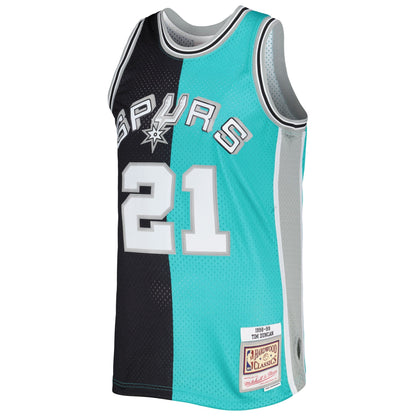 Mitchell & Ness NBA Split Swingman Jersey San Antonio Spurs 1998 Tim Duncan