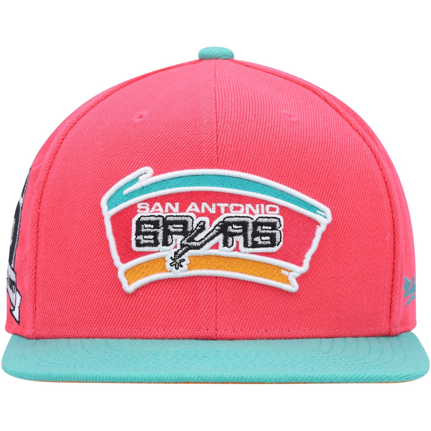 Mitchell & Ness Men's NBA San Antonio Spurs Team Side Fitted Fitted Caps