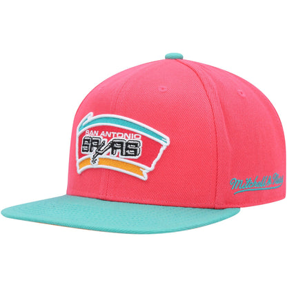 Mitchell & Ness Men's NBA San Antonio Spurs Team Side Fitted Fitted Caps