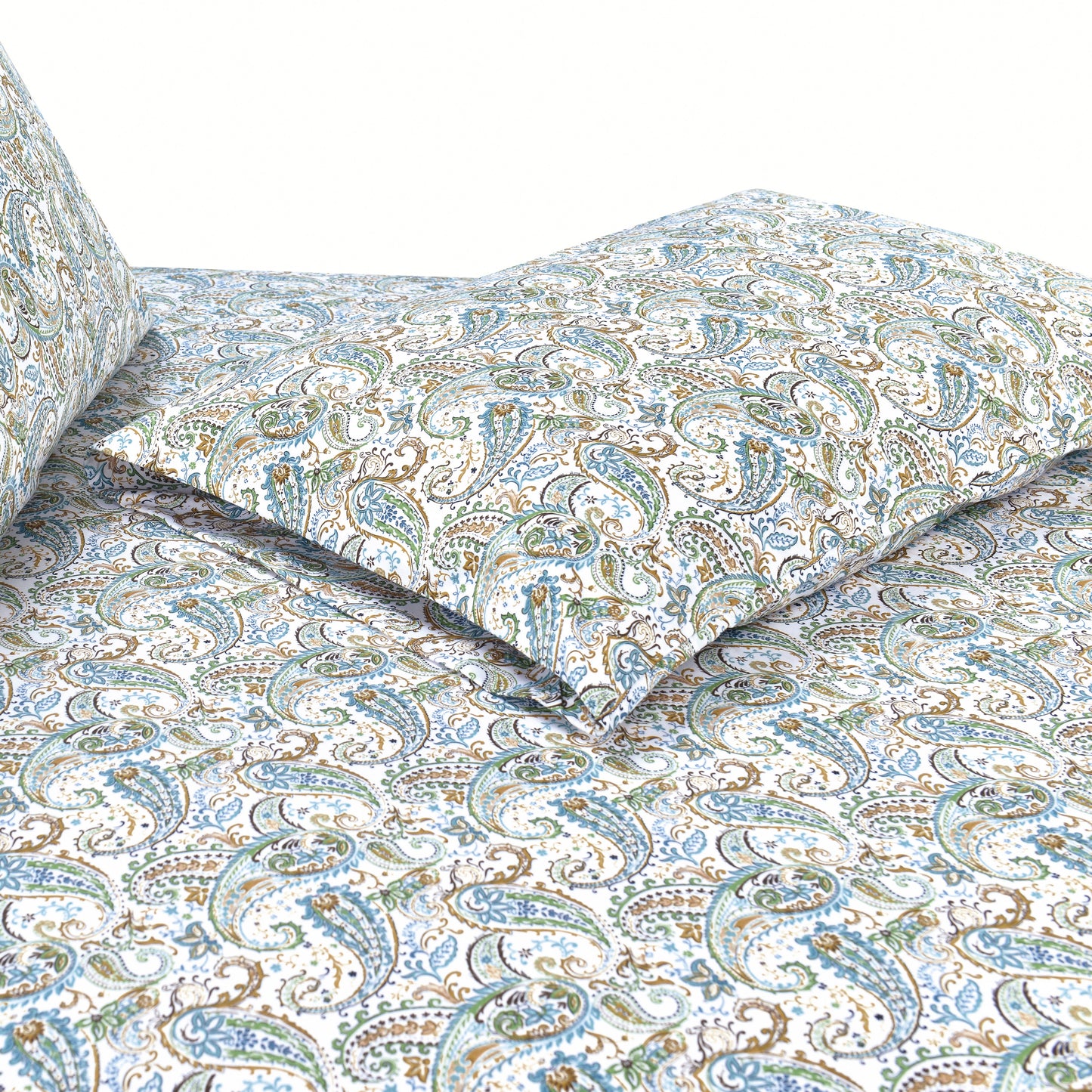 Elegant Comfort 6-Piece Paisley Printed Pattern - Soft as a Hotel Premium Quality Sheet Set