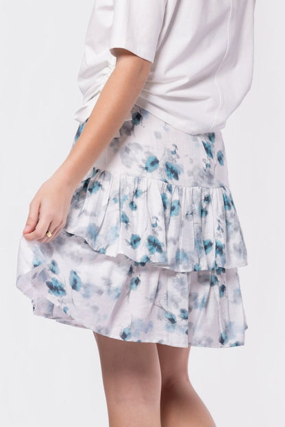Tessa Skirt (Teal/White)
