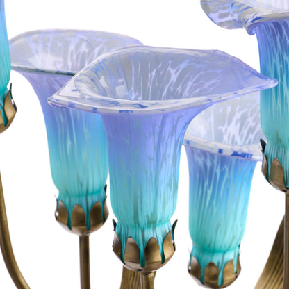 Purple/ Teal/ Brass-