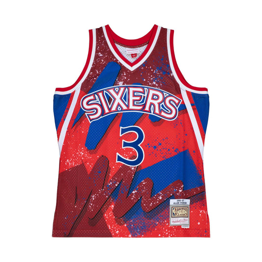 Mitchell & Ness Men's NBA Hyper Hoops Swingman Jersey - 76Ers 1996 Allen Iverson
