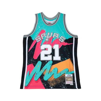 Mitchell & Ness Men's NBA Hyper Hoops Swingman Jersey - Spurs 1998 Tim Duncan
