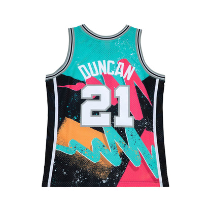 Mitchell & Ness Men's NBA Hyper Hoops Swingman Jersey - Spurs 1998 Tim Duncan