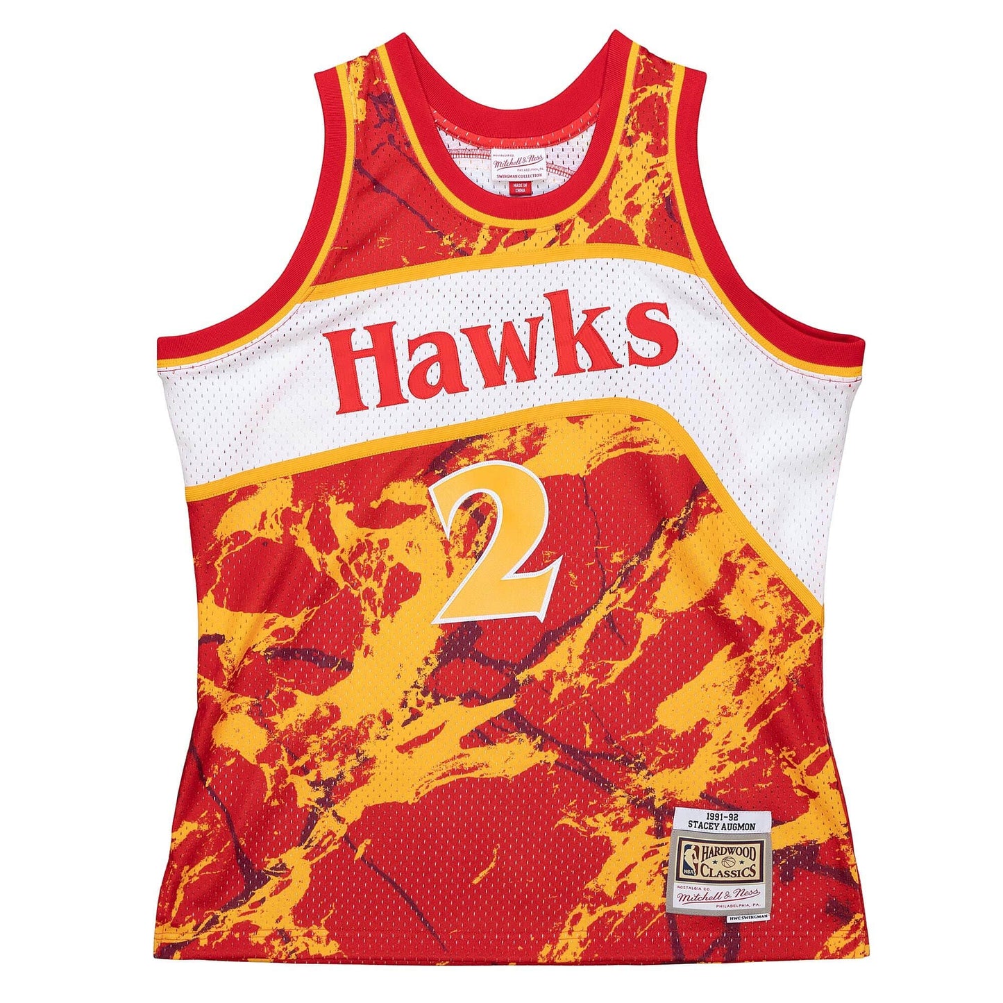 Mitchell & Ness NBA Team Marble Swingman Jersey Atlanta Hawks 1991 Stacey Augmon