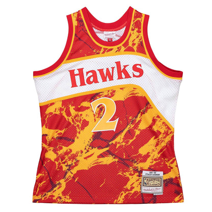 Mitchell & Ness NBA Team Marble Swingman Jersey Atlanta Hawks 1991 Stacey Augmon