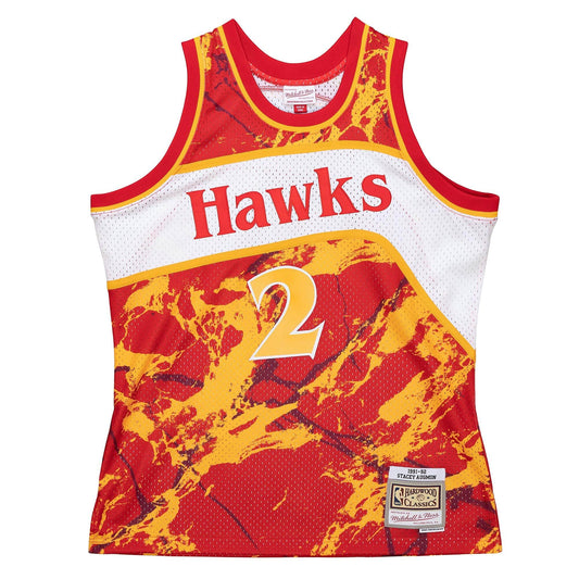 Mitchell & Ness NBA Team Marble Swingman Jersey Atlanta Hawks 1991 Stacey Augmon