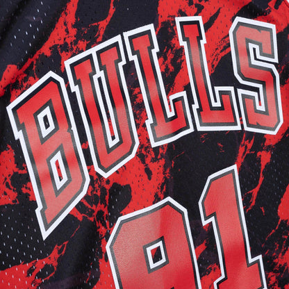 Mitchell & Ness NBA Team Marble Swingman Jersey Chicago Bulls 1997 Dennis Rodman
