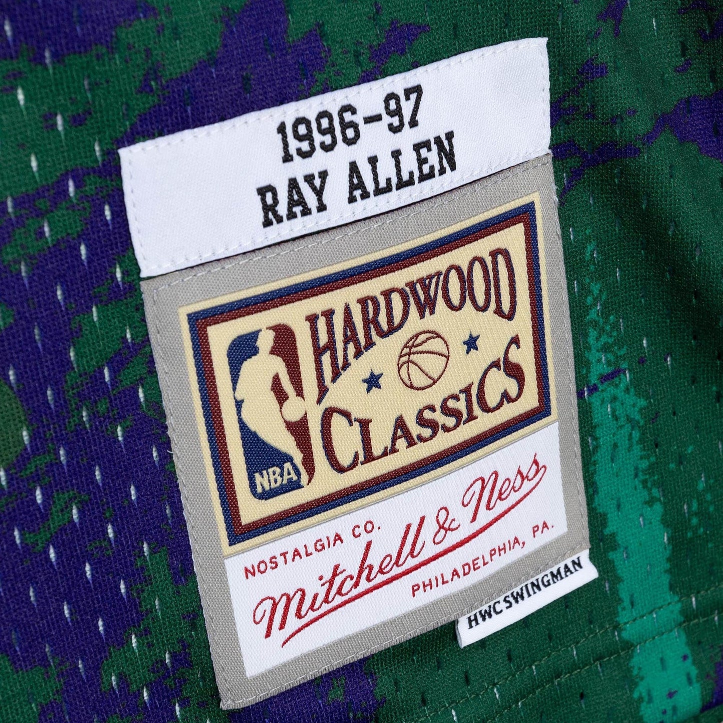 Mitchell & Ness NBA Team Marble Swingman Jersey Milwaukee Bucks 1996 Ray Allen