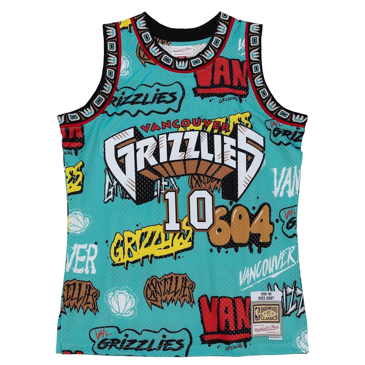 Mitchell & Ness NBA Slap Sticker Swingman Jersey Grizzlies 1998 Mike Bibby